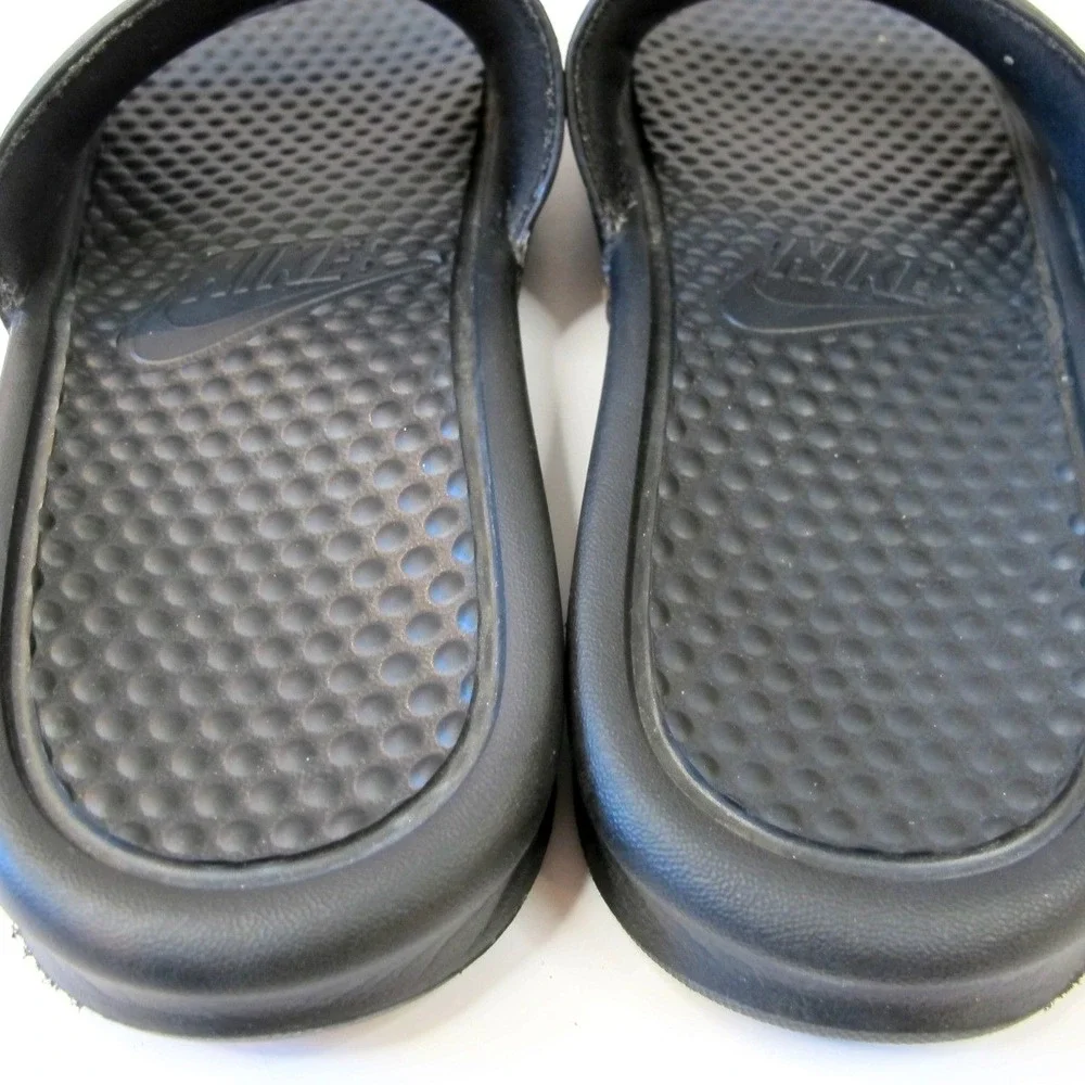 Nike Benassi JDI Slide Sandals Men's Size‎ 8 Black / Gold 343880 016